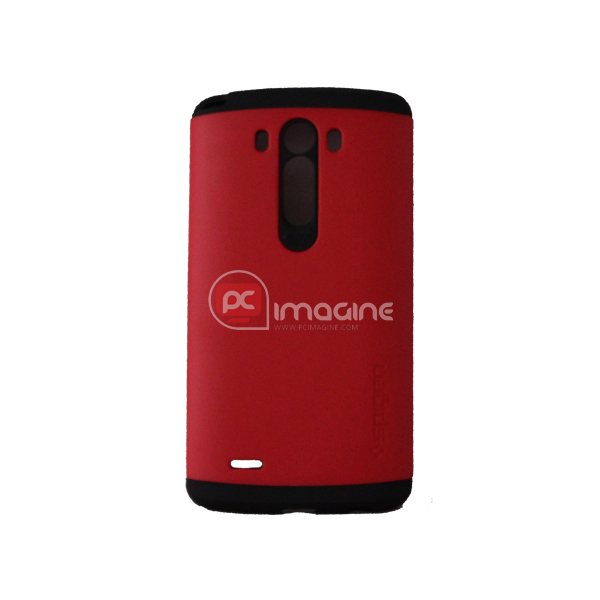 Carcasa con funda de silicona Slim Armor Rojo para LG G3
