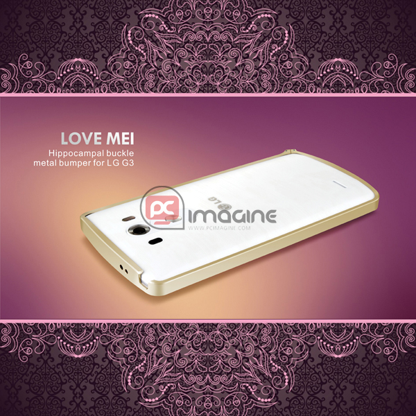 Bumper LG G3 Love Mei Metal Lila | Lg g3 (d855)