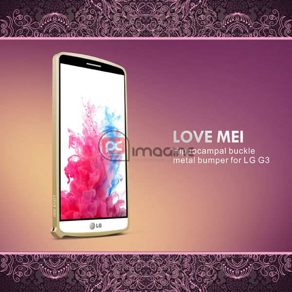 Bumper LG G3 Love Mei Metal Gold | Lg g3 (d855)