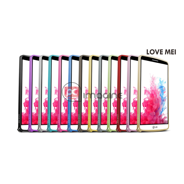 Bumper LG G3 Love Mei Metal Gris | Lg g3 (d855)