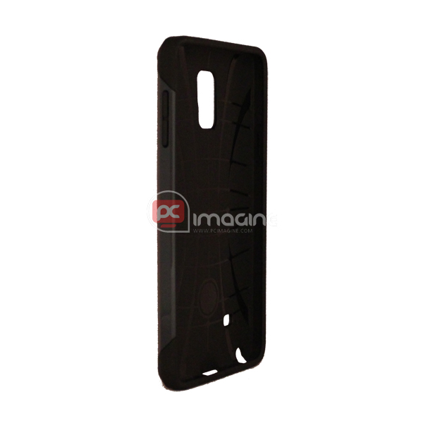 Carcasa con funda de silicona Slim Armor Antracita para Note4 | Galaxy note 4 (n910)