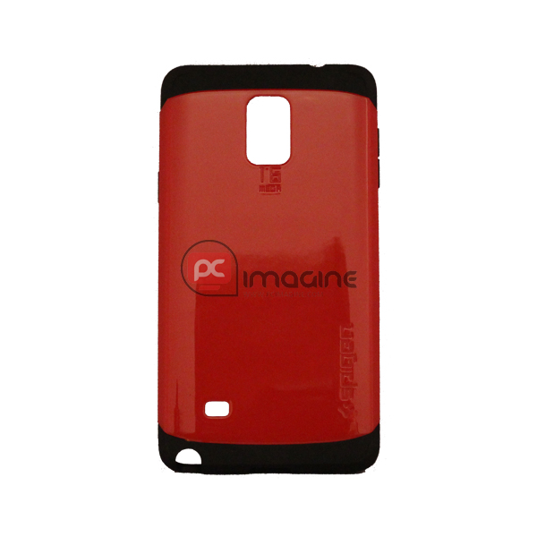 Carcasa con funda de silicona Slim Armor Roja para Note4