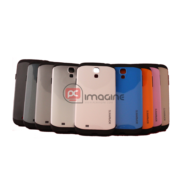 Carcasa con funda de silicona Slim Armor Rosa para Galaxy S4 | Galaxy s4 (i9500/i9505)