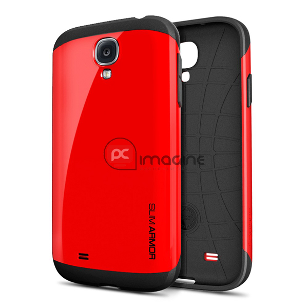 Carcasa con funda de silicona Slim Armor Rojo para Galaxy S4 | Galaxy s4 (i9500/i9505)
